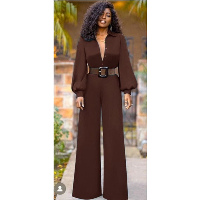 Button Detailed Overall Jumpsuit — YELLOW SUB TRADING