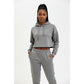 Cropped Hoodie Tracksuit Set