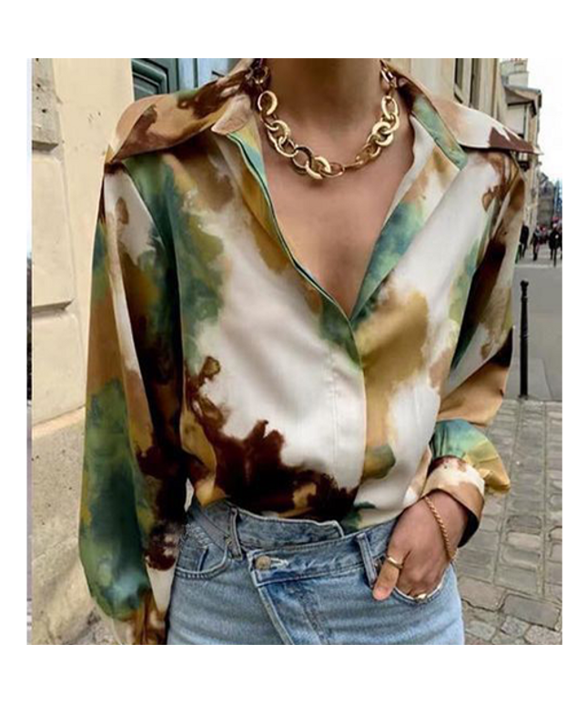 Single Breasted  Casual Blouse