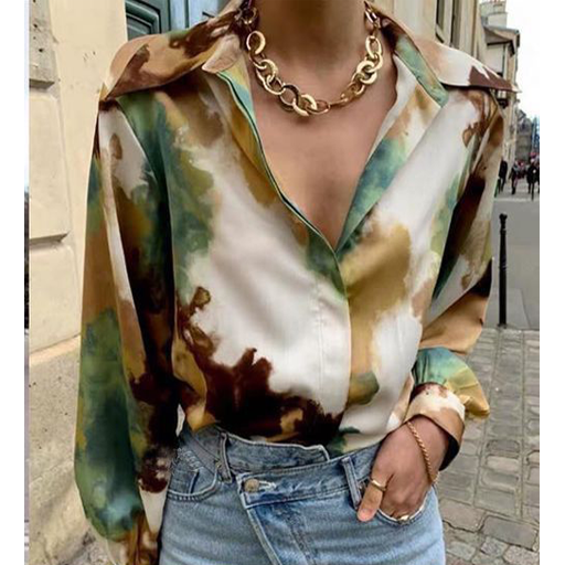 Single Breasted  Casual Blouse