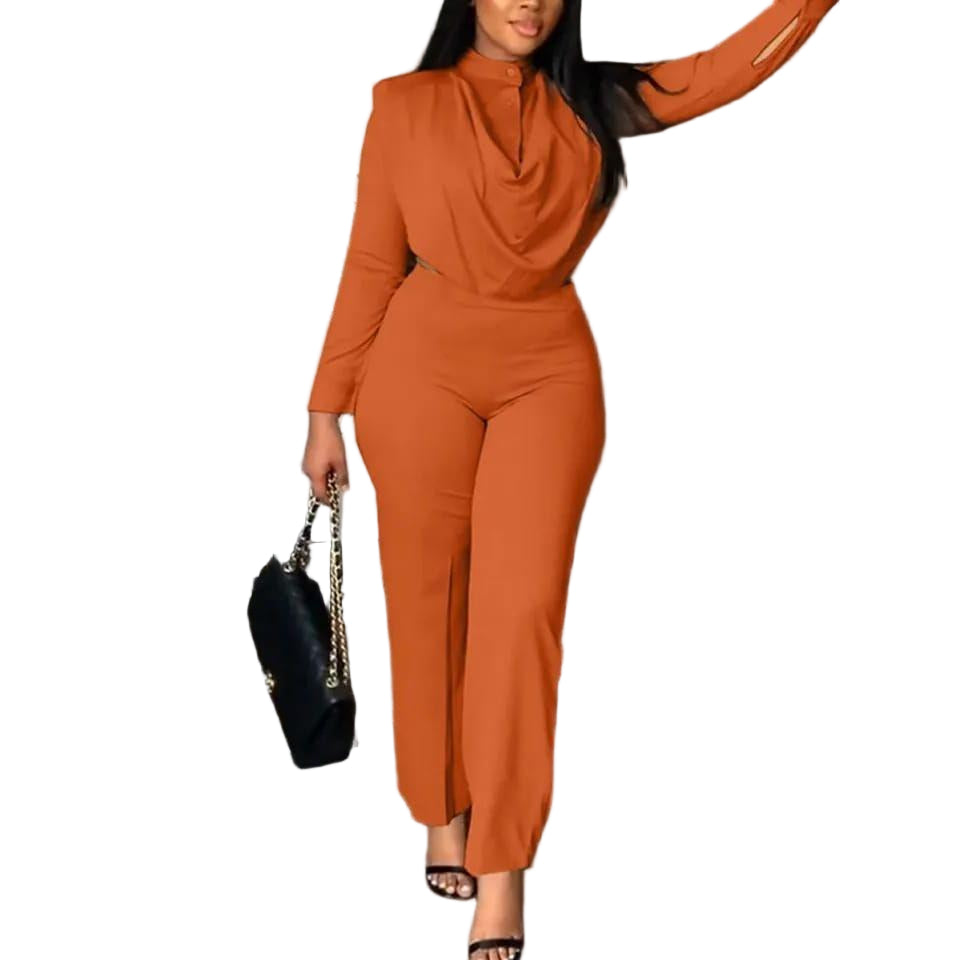 Turtleneck Long Sleeve and Pant Set