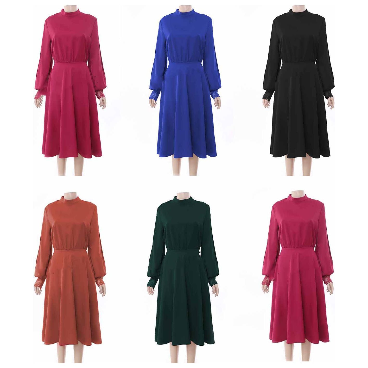 Logo L/S Turtleneck Dress main image 1
