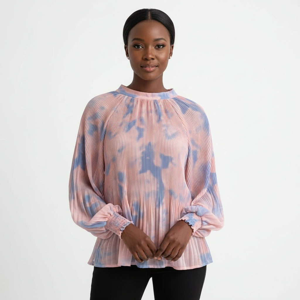 Tie Dye Chiffon Blouses