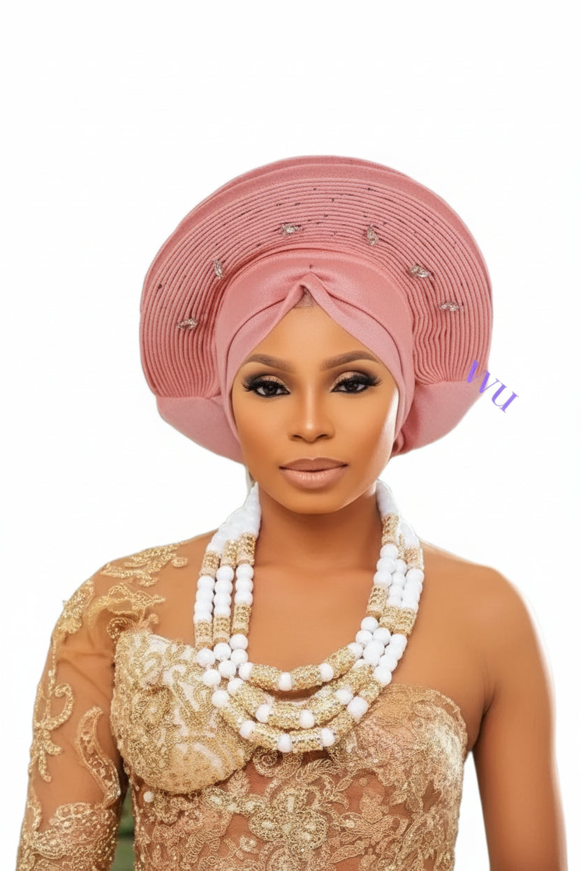 African Traditional Pre-tied Head Turban