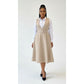 Women's Modest V-Neck Midi Dress
