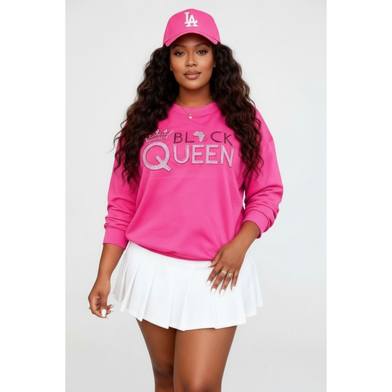 Women's Black Queen Graphic Sweatshirt