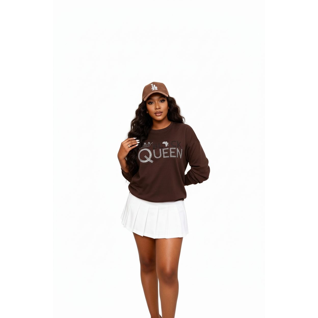 Women's Black Queen Graphic Sweatshirt