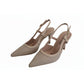 Pointed-Toe Slingback Heels