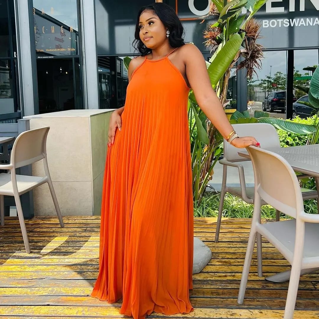 Sleeveless Pleated Maxi Dress — YELLOW SUB TRADING