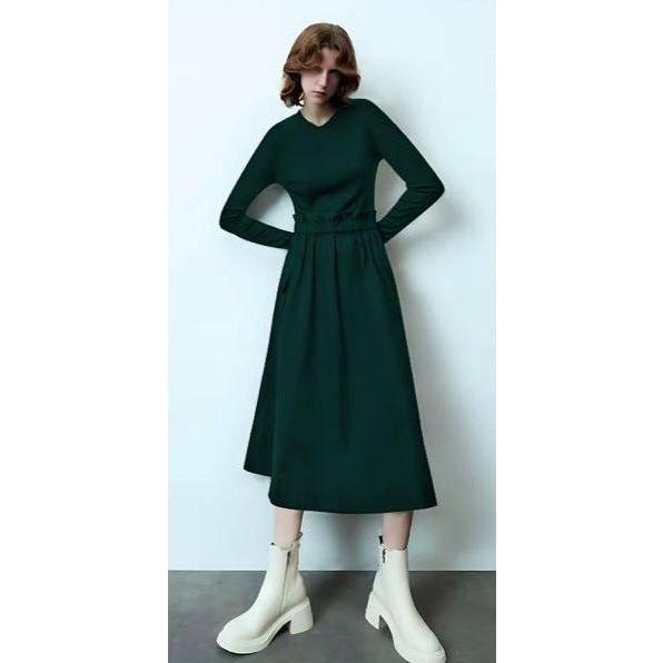 Vintage Round Neck Dress