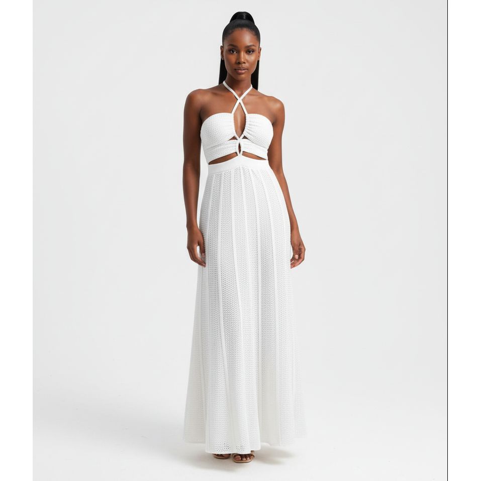 Sexy Halter Knitted Dress