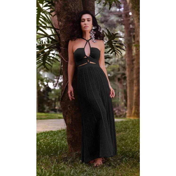 Sexy Halter Knitted Dress