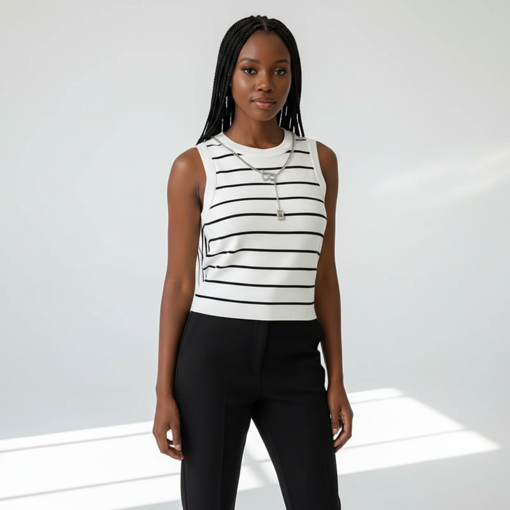 Summer Stripped Crop Top