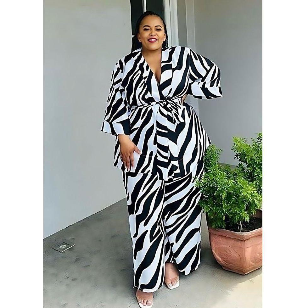 Sexy Striped Top & Pant Set