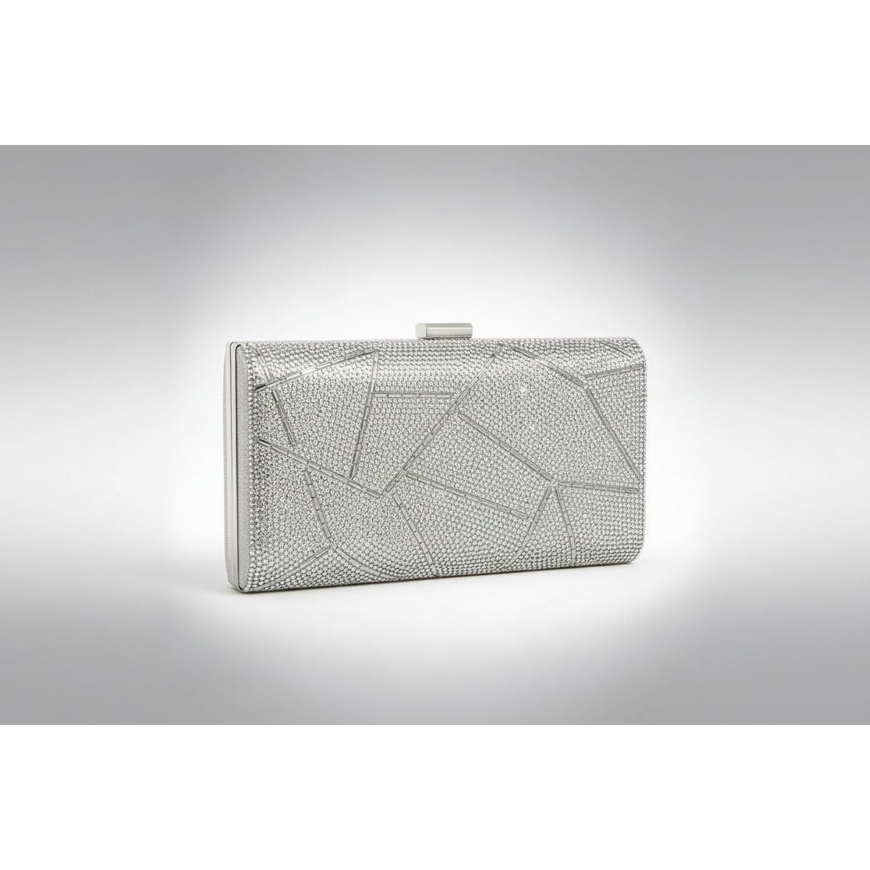 Abstract Diamante & Rhinestone Clutch Bag