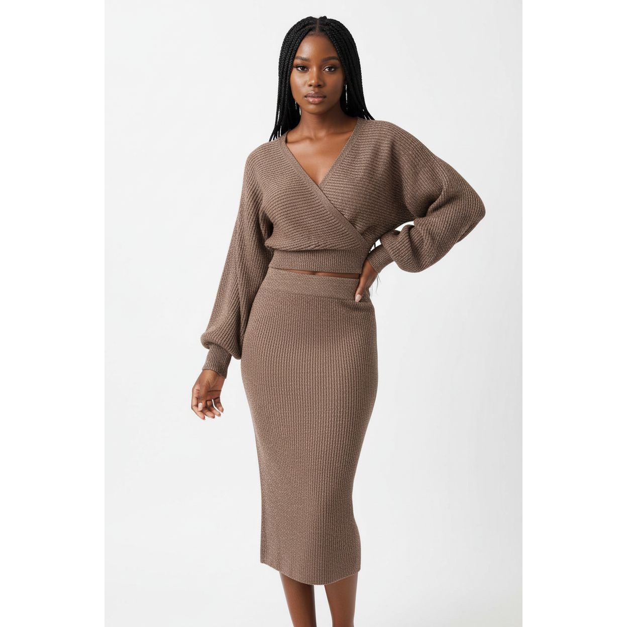 Long Sleeve Knitted Set