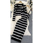 Striped Knitted 2 Piece Set