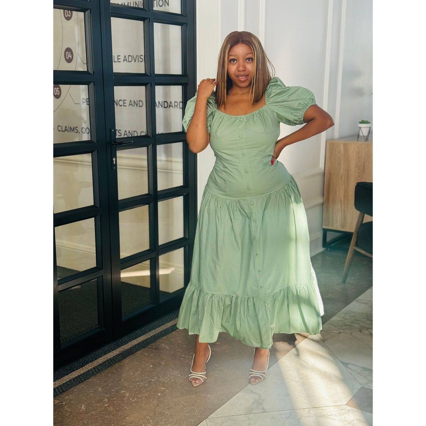 Sexy Short Sleeve Maxi Dress