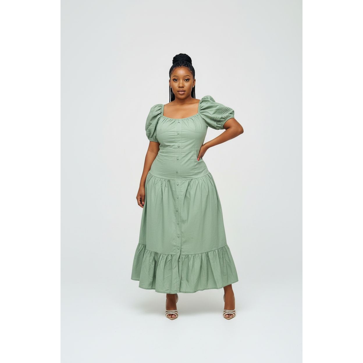Sexy Short Sleeve Maxi Dress