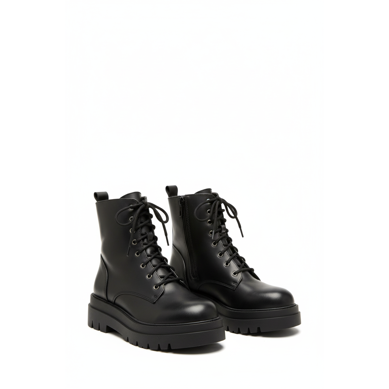 Platform Leather Ankle Boots