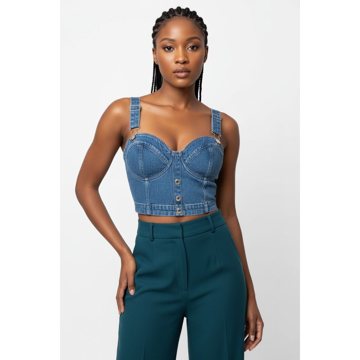 Sexy Denim Crop Top