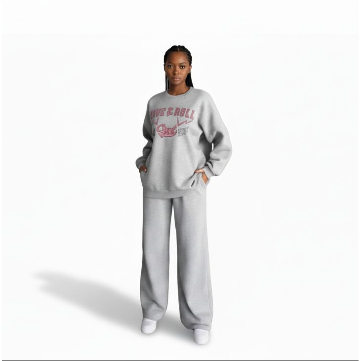 Royal Patch Cuff Sweatpants And Top Set