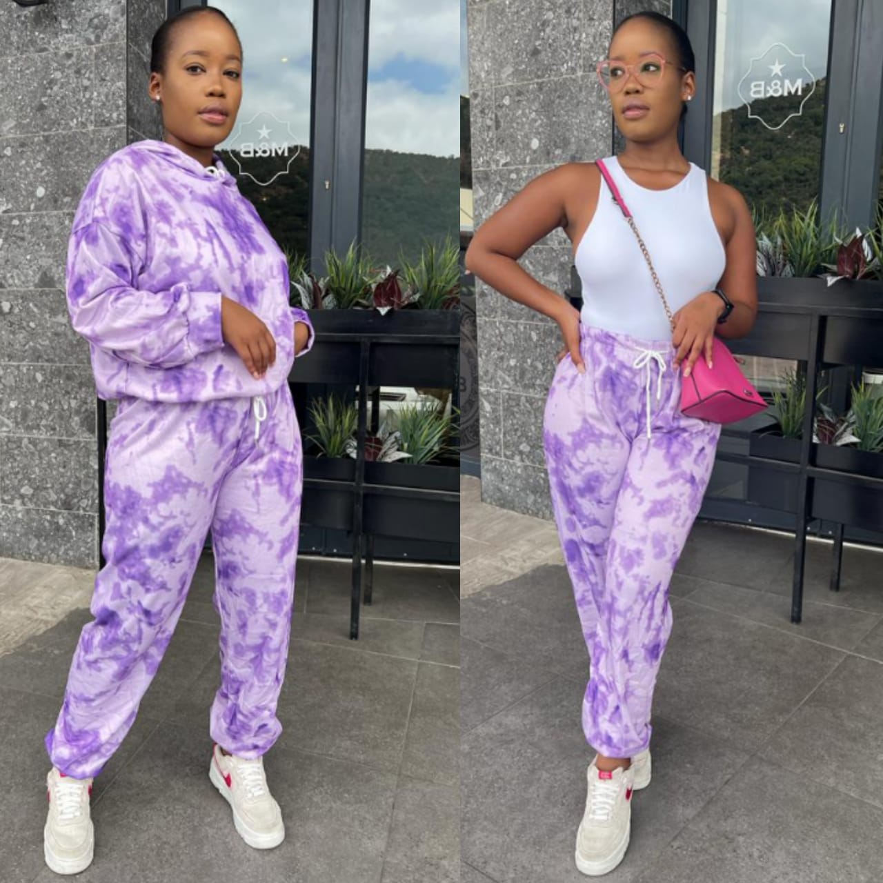 Tie Dye Multi Color Hooded Tracksuit