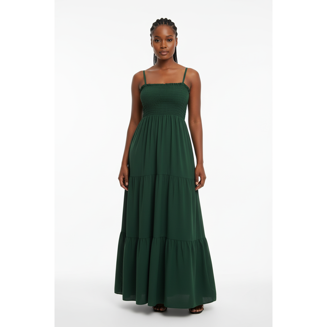 Sleeveless Patchwork Maxi Dress