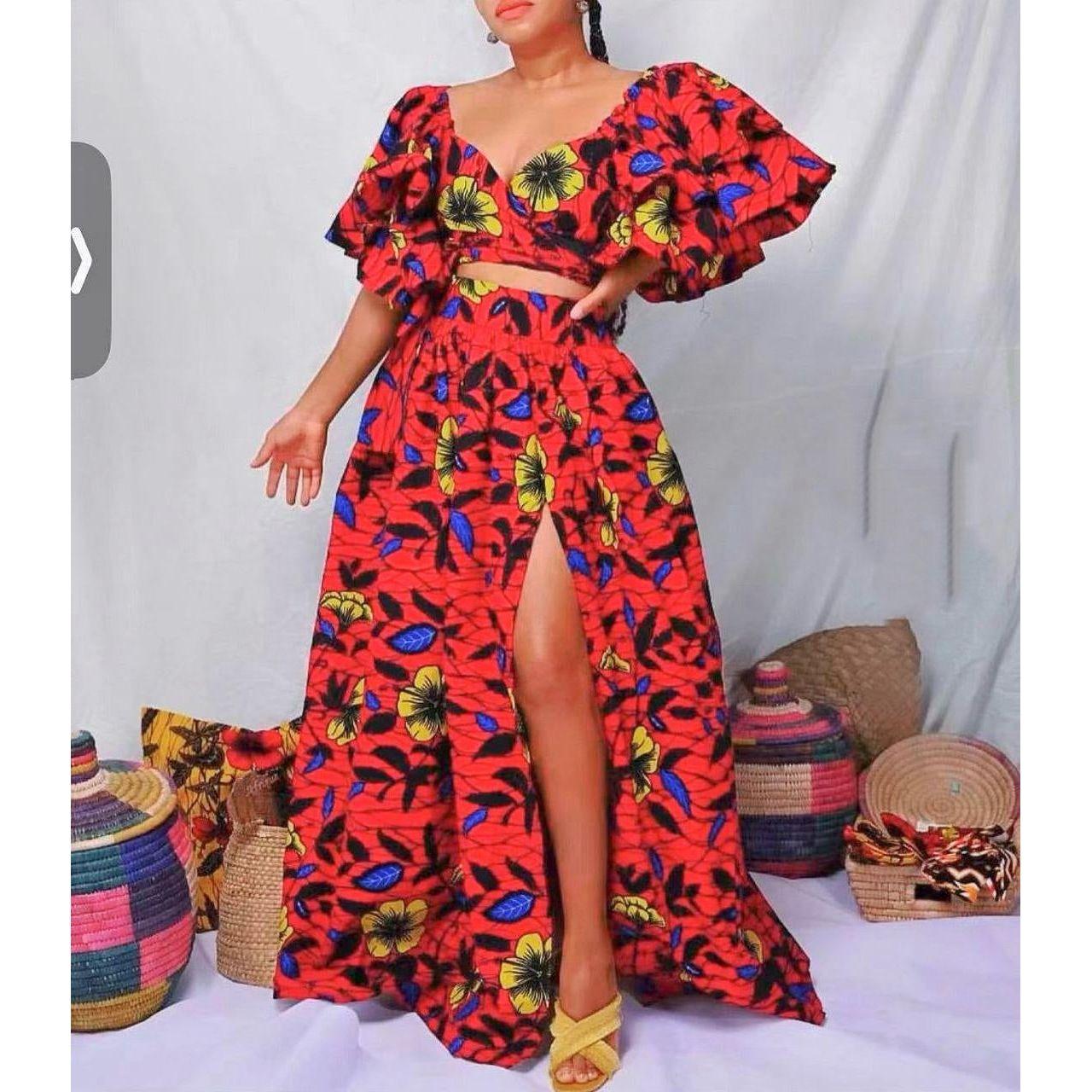 Charming V-neck Cap Sleeves Open Back Maxi Dresses with Slit Stormy