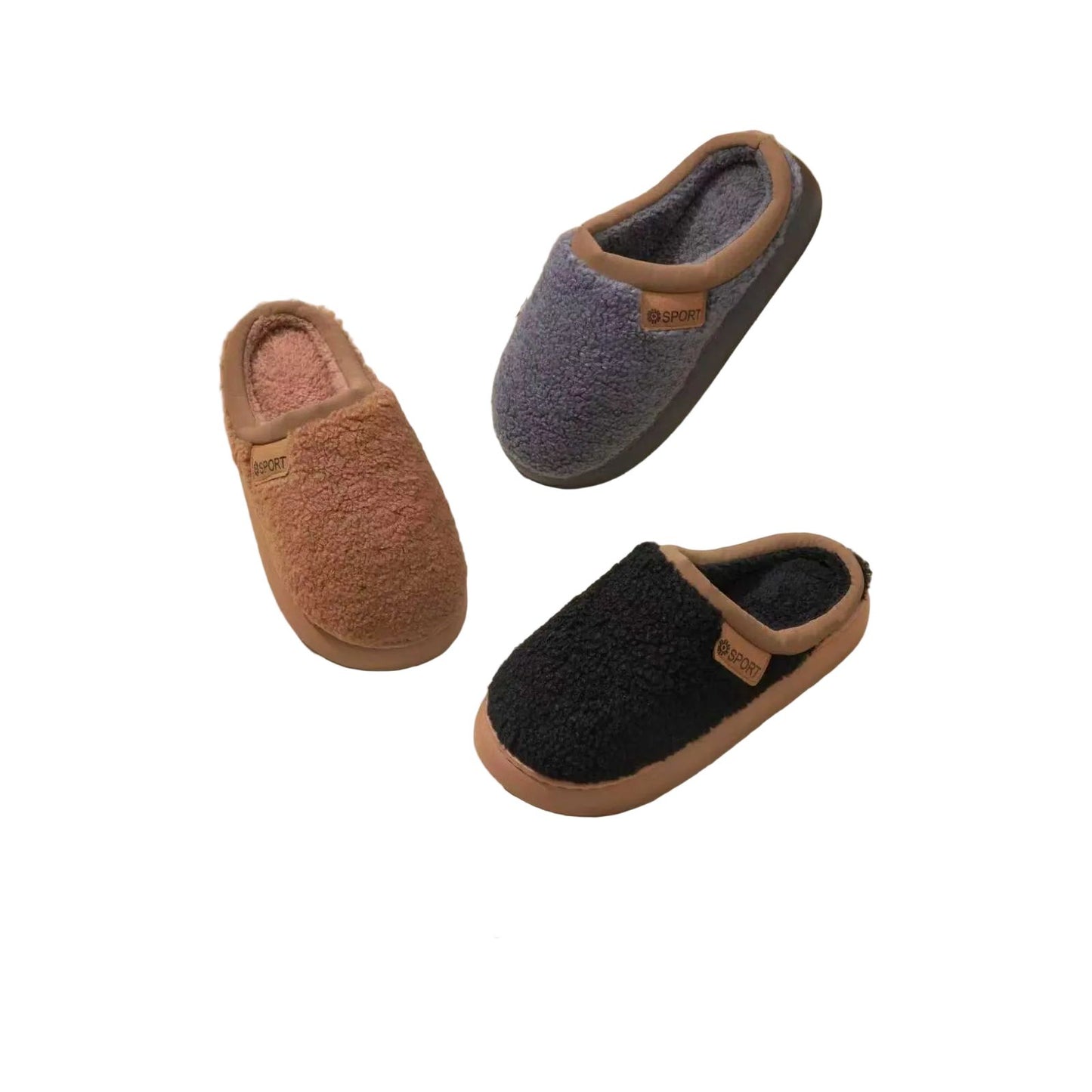 Unisex Cozy Plush Winter Slippers