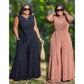 Sleeveless Round Neck knitted Jumpsuit.