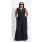 Sleeveless Round Neck knitted Jumpsuit.