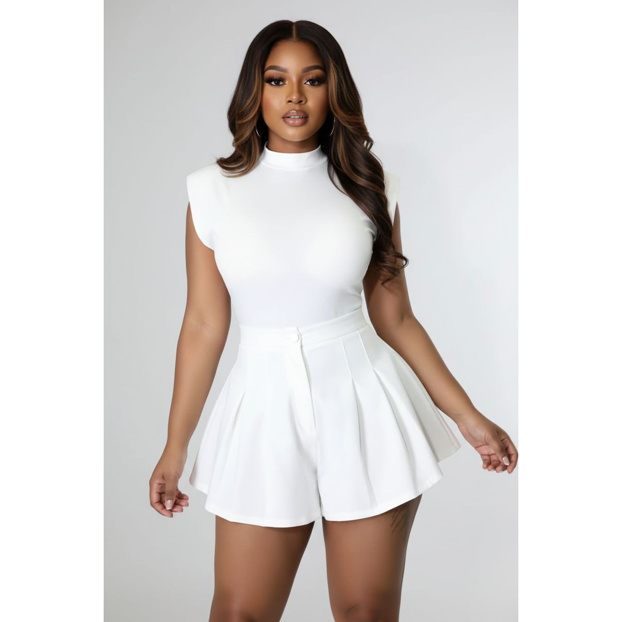 Short Sleeve Bodysuit and Short Pant Set