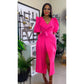 Vintage Overlap Slit Dress