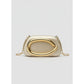 Ladie's Gold Metal Handle Clutch Bag