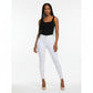 Plus-Size High Waisted white skinny Jeans.