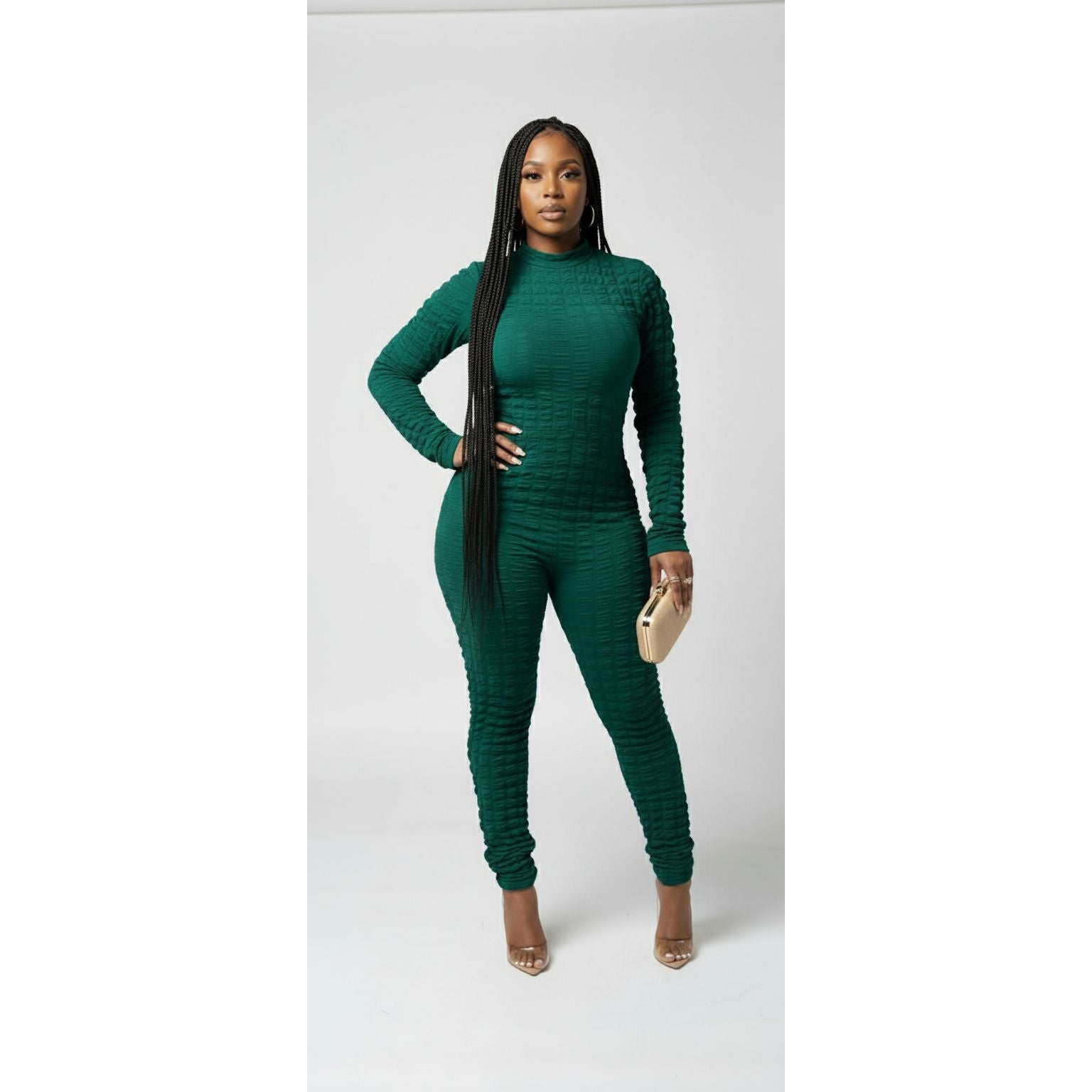 Long Sleeve Bodycon Jumpsuit
