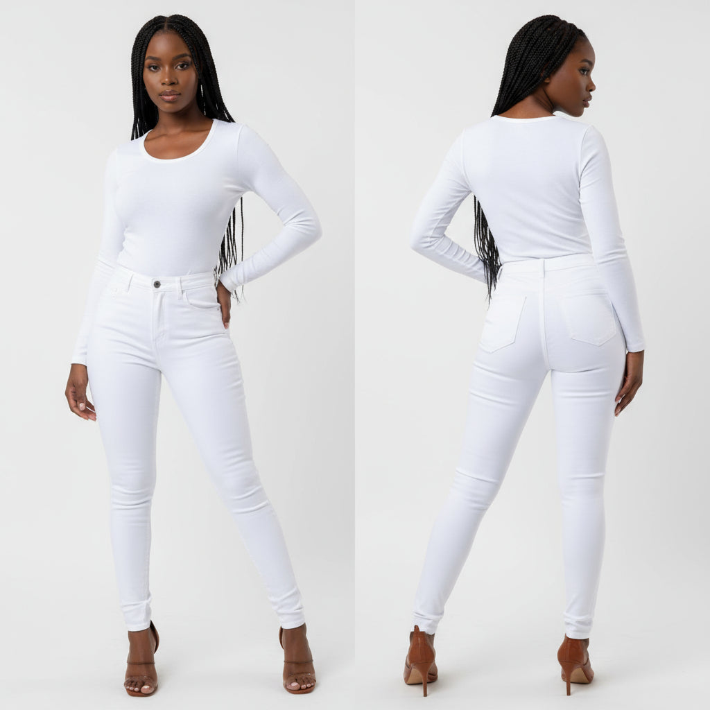 High Waisted Skinny Jeans