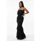 Off Shoulder Patchwork Dress