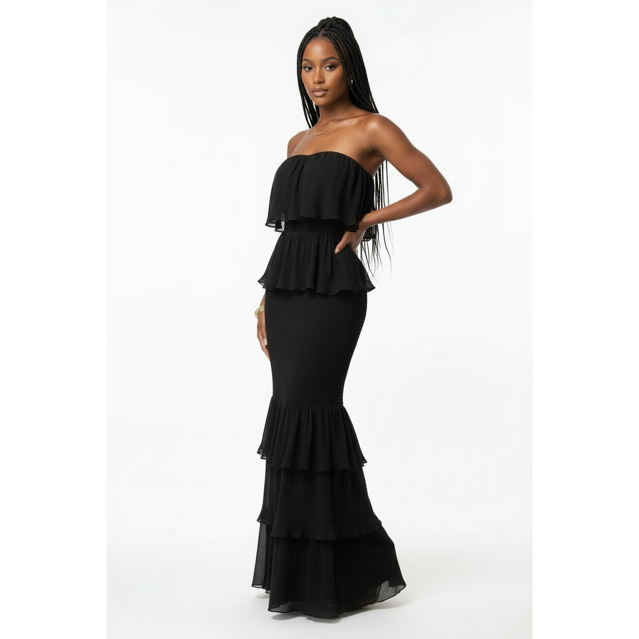 Off Shoulder Patchwork Dress