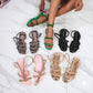 Buckle Strap Rhinestone Sandals