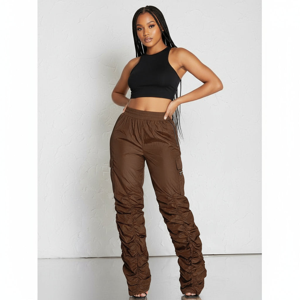 Sexy Ruffled Cargo Pant