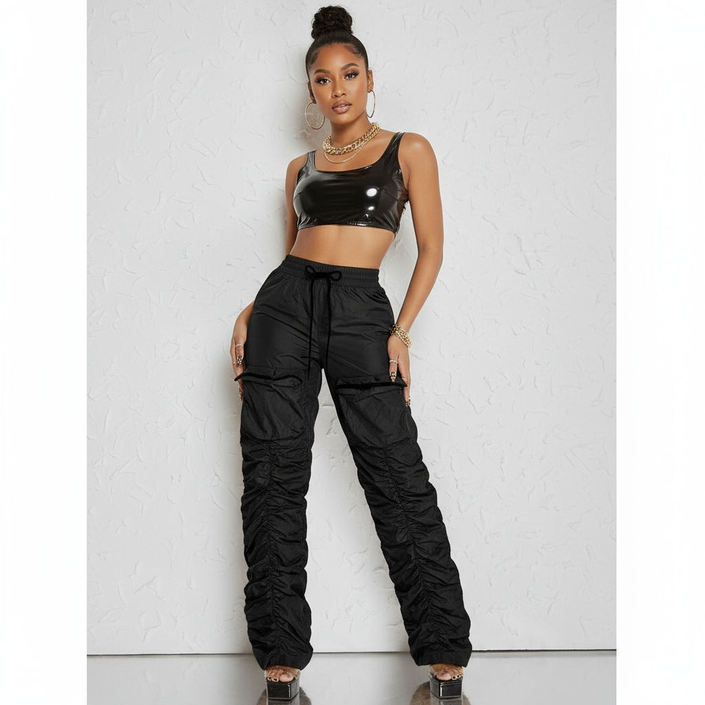 Sexy Ruffled Cargo Pant