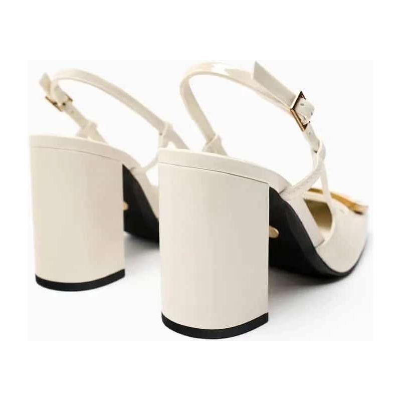 Glossy Thick Short Heel