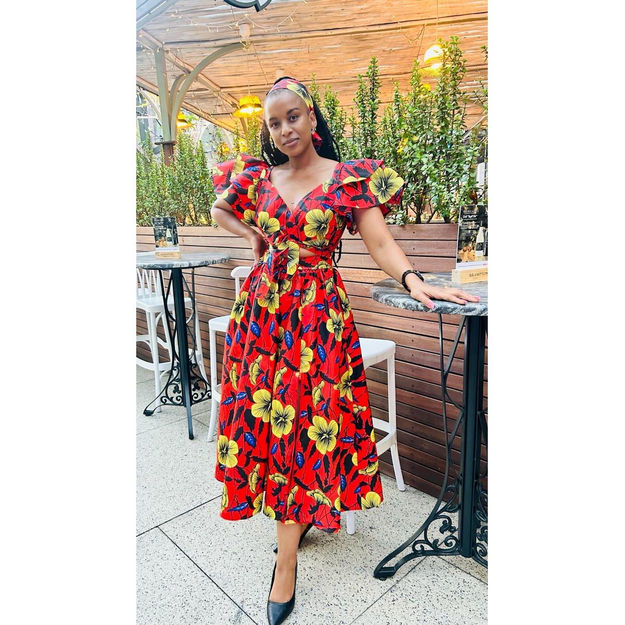 Billie - Trendy Slit Skirt V-Neck Maxi Dress