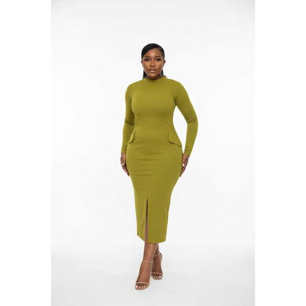 yellow bodycon dress long sleeve – SUB TRADING Size:PXL group:Laura Multipacks Womens Dresses Under Sherri Hill - 55800