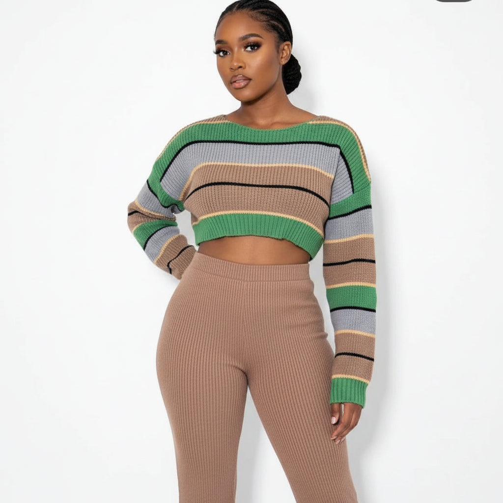 Sexy Knitted 3 Piece Set