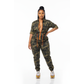 Zipper Cargo Jumpsuit