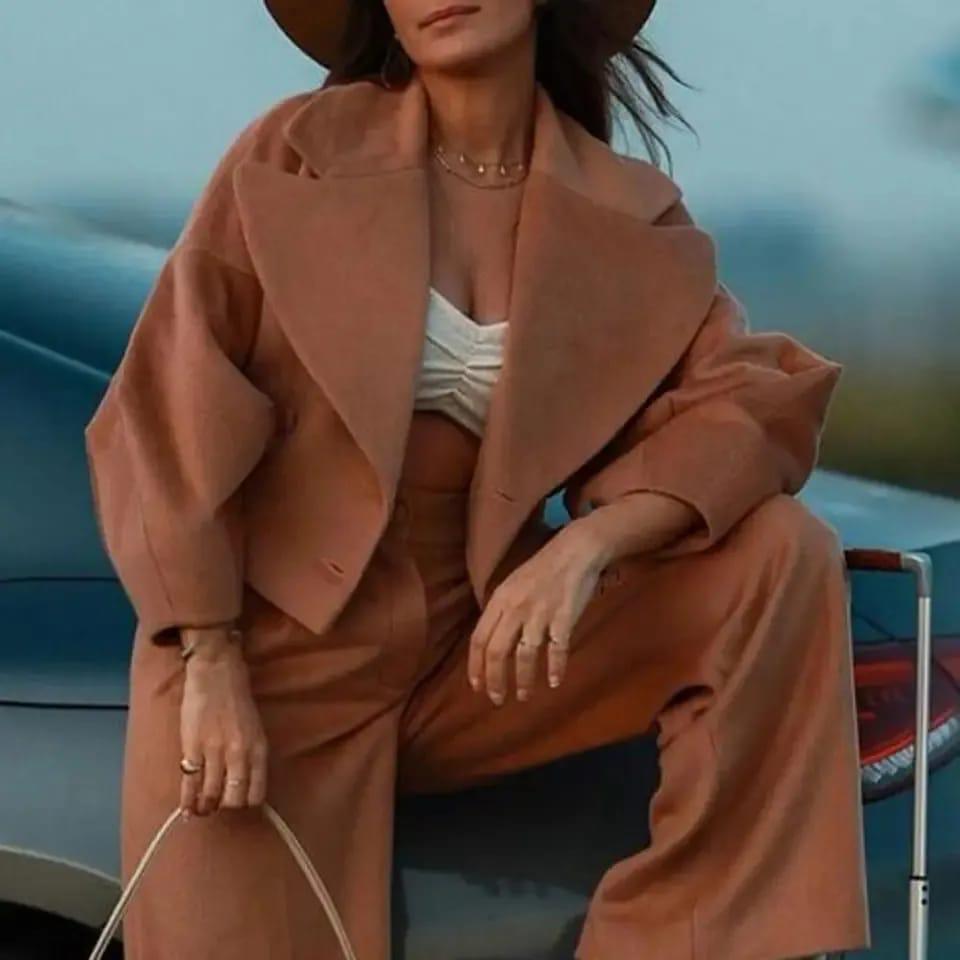 Vintage Buttoned Top & Pant Set