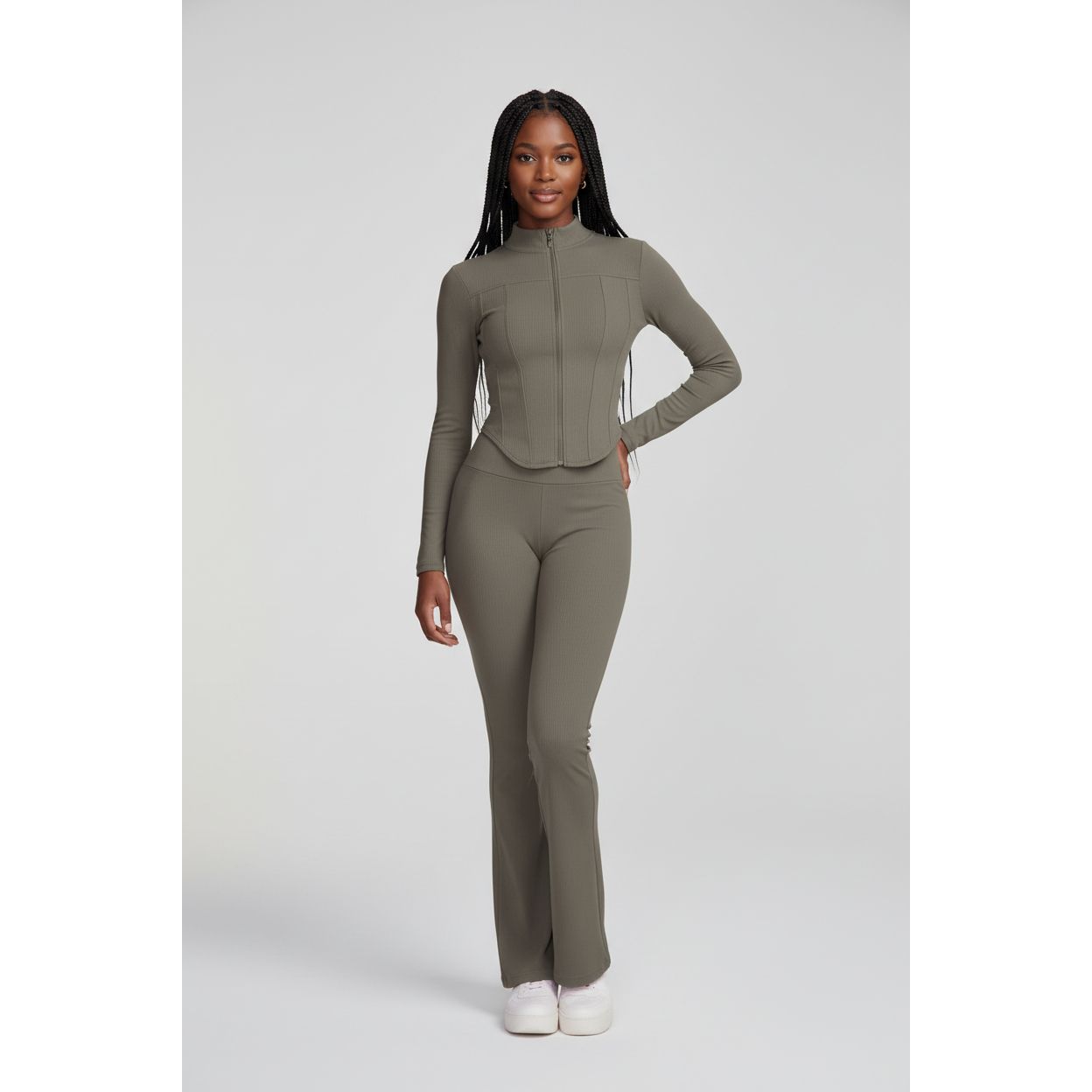 Women's Zip Up Two-Piece Activewear Set